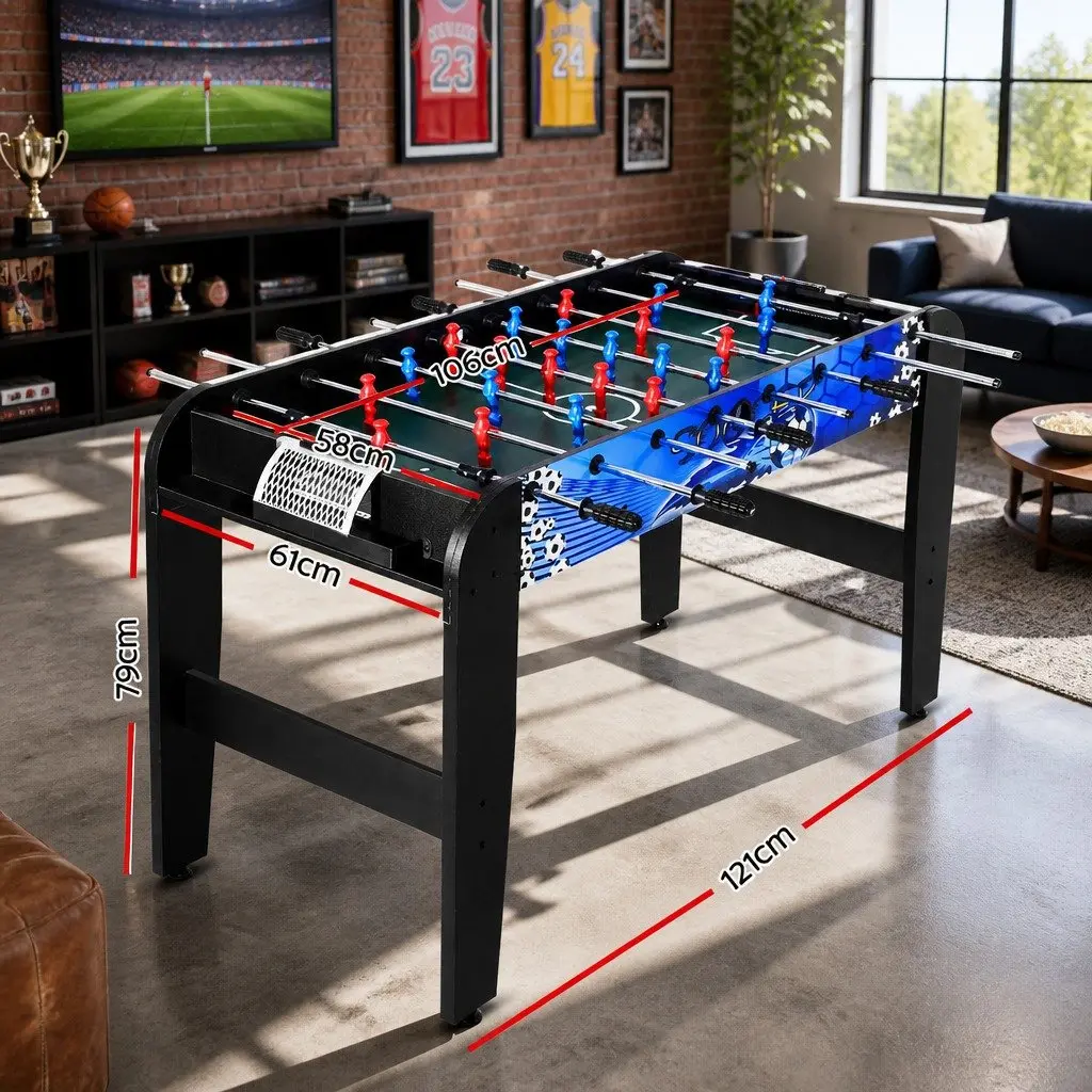 Foosball Soccer Table MDF 4FT Black