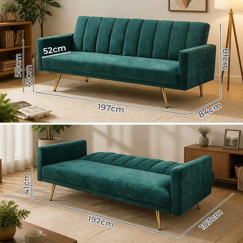 3 Seater Sofa Bed for Compact Living Spaces