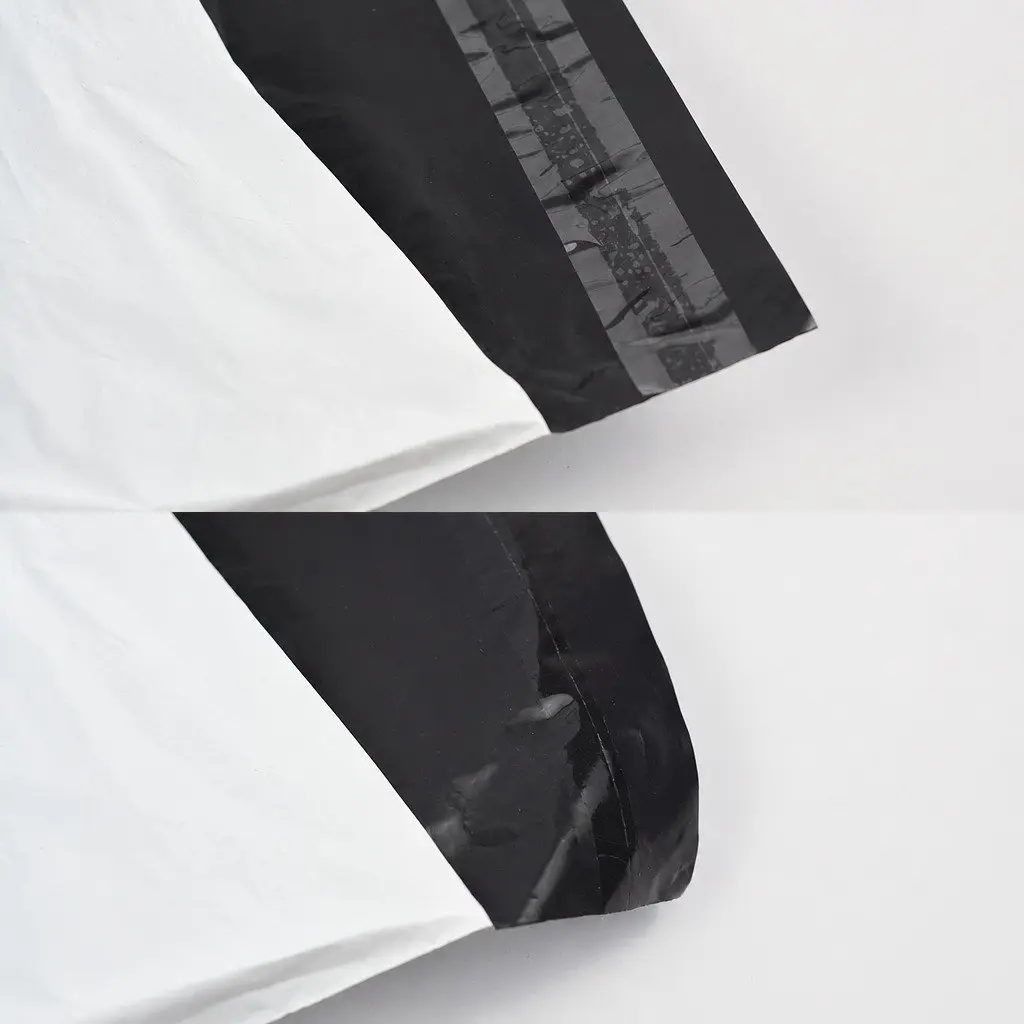 Poly Mailers Self Sealing Bags Tear Resistant White Black 60x65cm 65x75cm 75x90cm Lightweight Construction