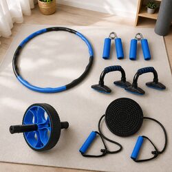 Practical 5-in-1 Exercise Roller Wheel Set for Everyday Use