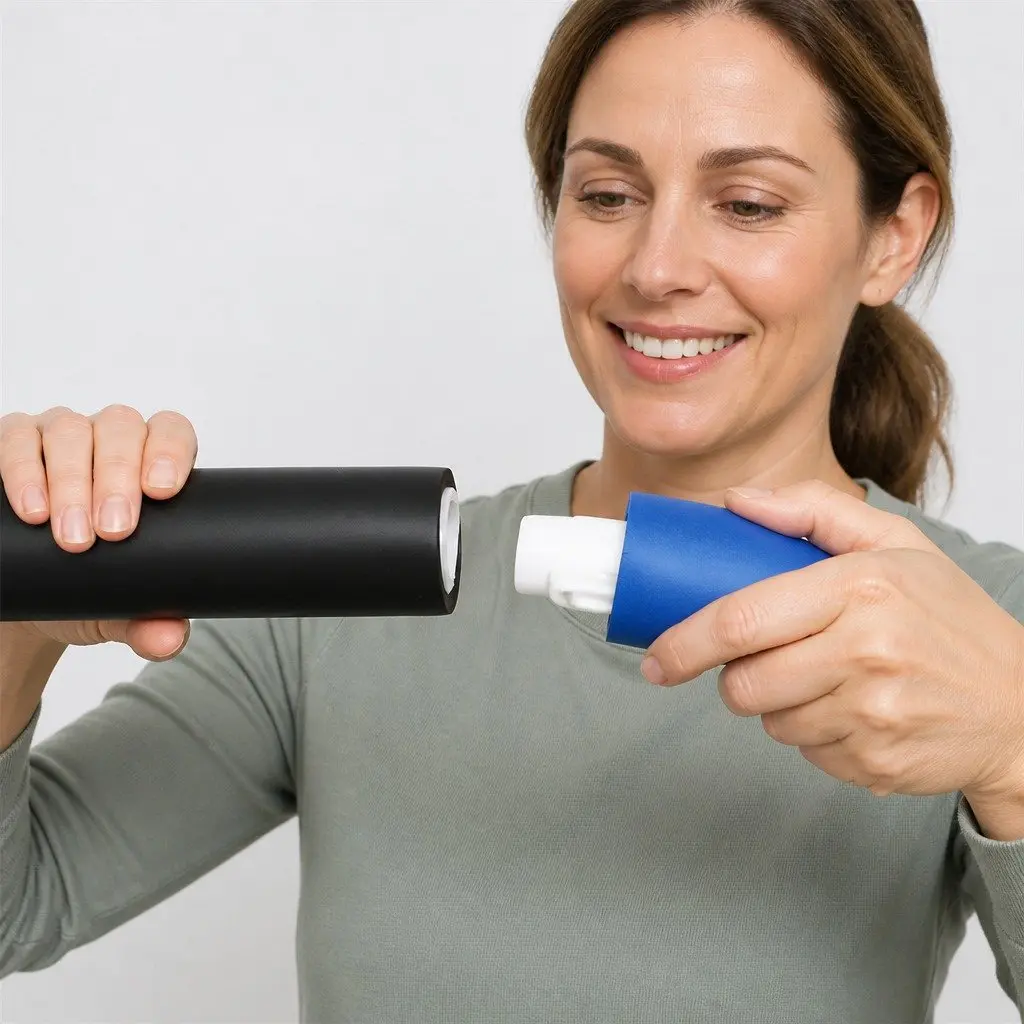 5in1exerciseequipmentsetabrollerhandgrippershulahooppushupbarswaisttwistingdiscblueblack