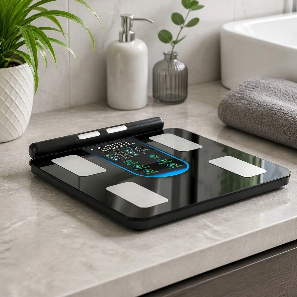 Smart Body Fat Scale Digital Bathroom Weight Monitor Bluetooth 8 Profiles LED