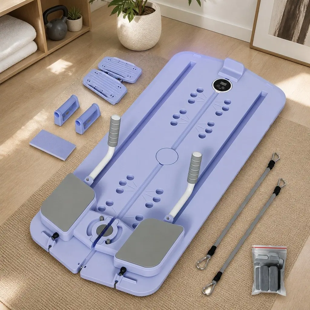 Pilates Board Core Trainer Compact ABS PP 93cm x 41cm x 8cm Purple
