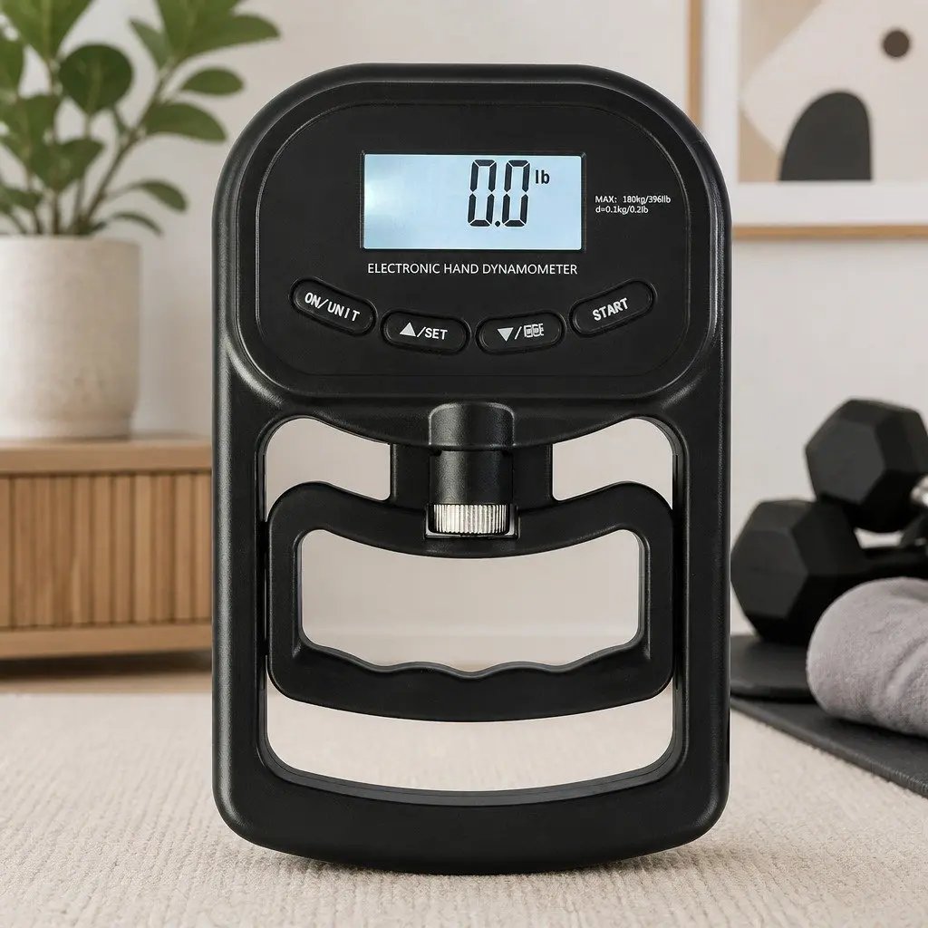 Electronic Hand Dynamometer Grip Strength Trainer Meter Digital LCD Display