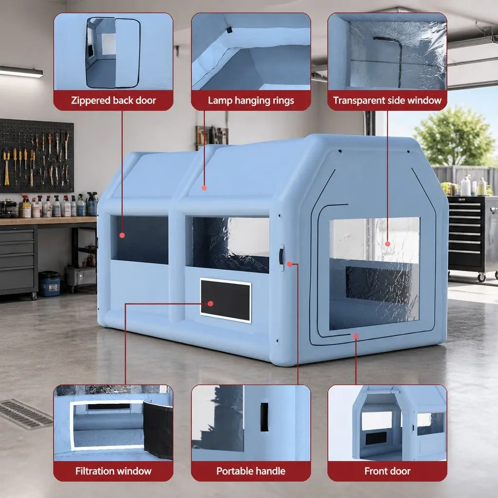 4x3m Inflatable Spray Booth for Home Projects