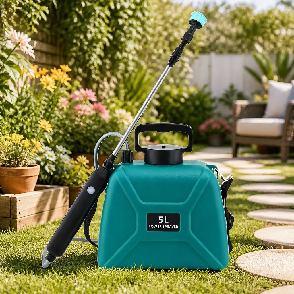 Electric Garden Sprayer USB Rechargeable 5L Green Herbicide Dual Spray Modes