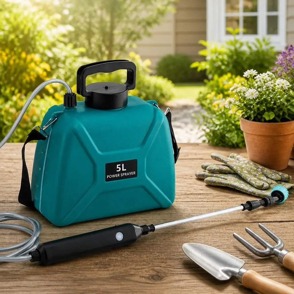 Electric Garden Sprayer USB Rechargeable 5L Green Herbicide Dual Spray Modes