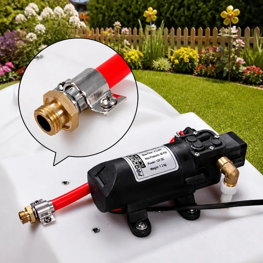 100L Electric Weed Sprayer 12V Self-Priming Pump Black Garden Spray Tank with Hose Nozzles
