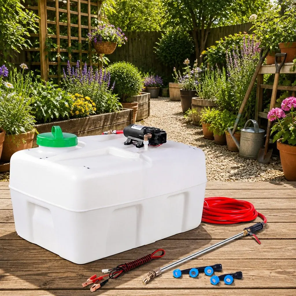 50L Electric Weed Sprayer 12V Black Tank with 3 Nozzles and Hose