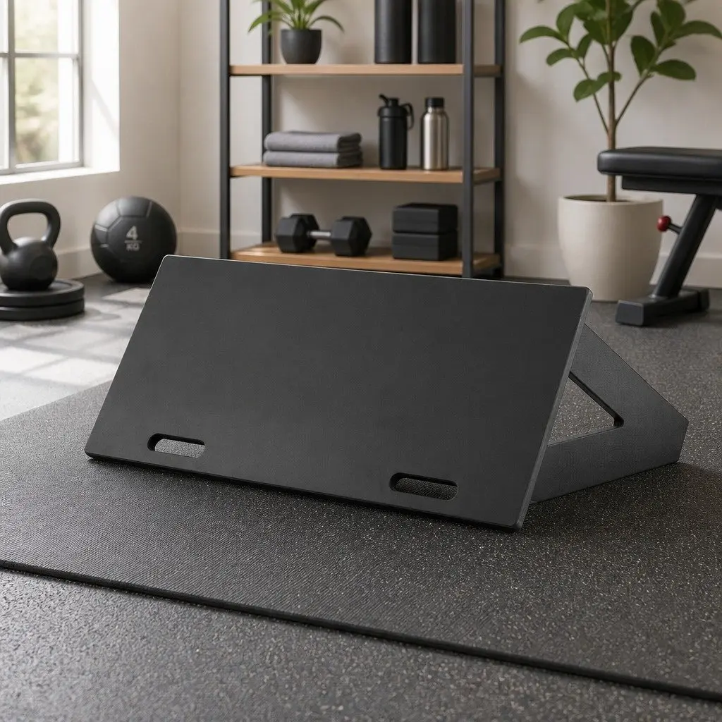 Soccer Rebounder Board HDPE 80cm x 30cm Black Galvanised Steel Adjustable Training Wall