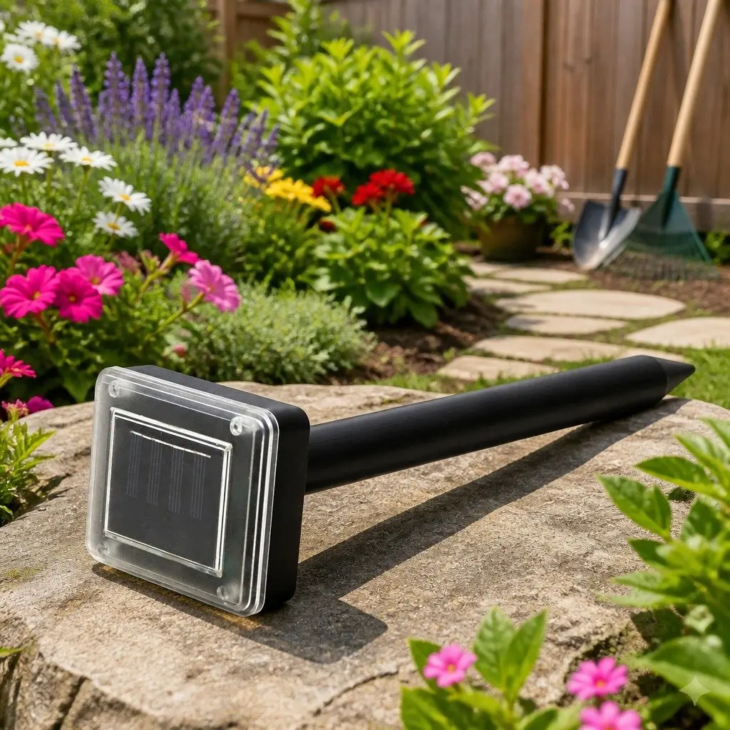 Snake Repeller Solar Powered Ultrasonic 20 Pack Black Garden Yard Farm Pest Control