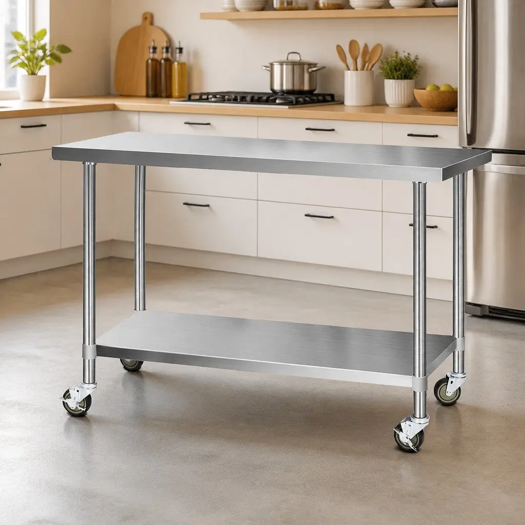 Stainless Steel Kitchen Bench for Home and Business