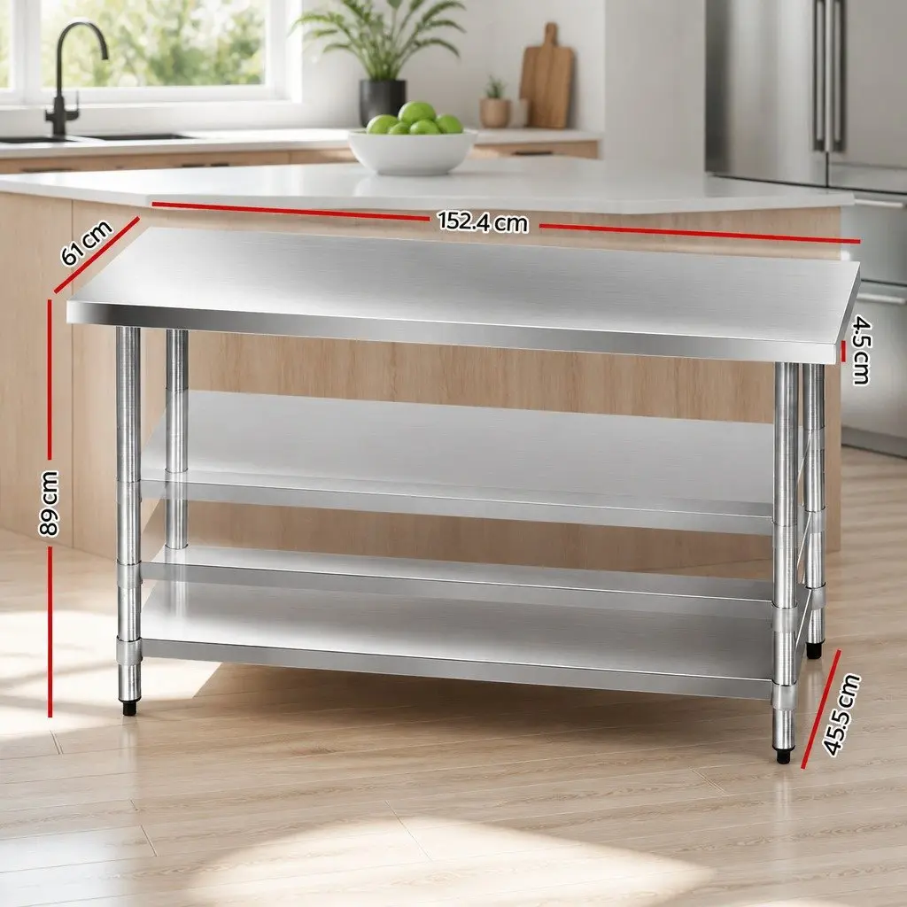 Stainless Steel Work Bench 1524x610mm