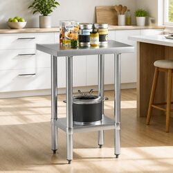 Functional Stainless Steel Work Bench for Home and Commercial Use