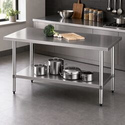 Practical Stainless Steel Prep Table for Your Kitchen 1524x762mm