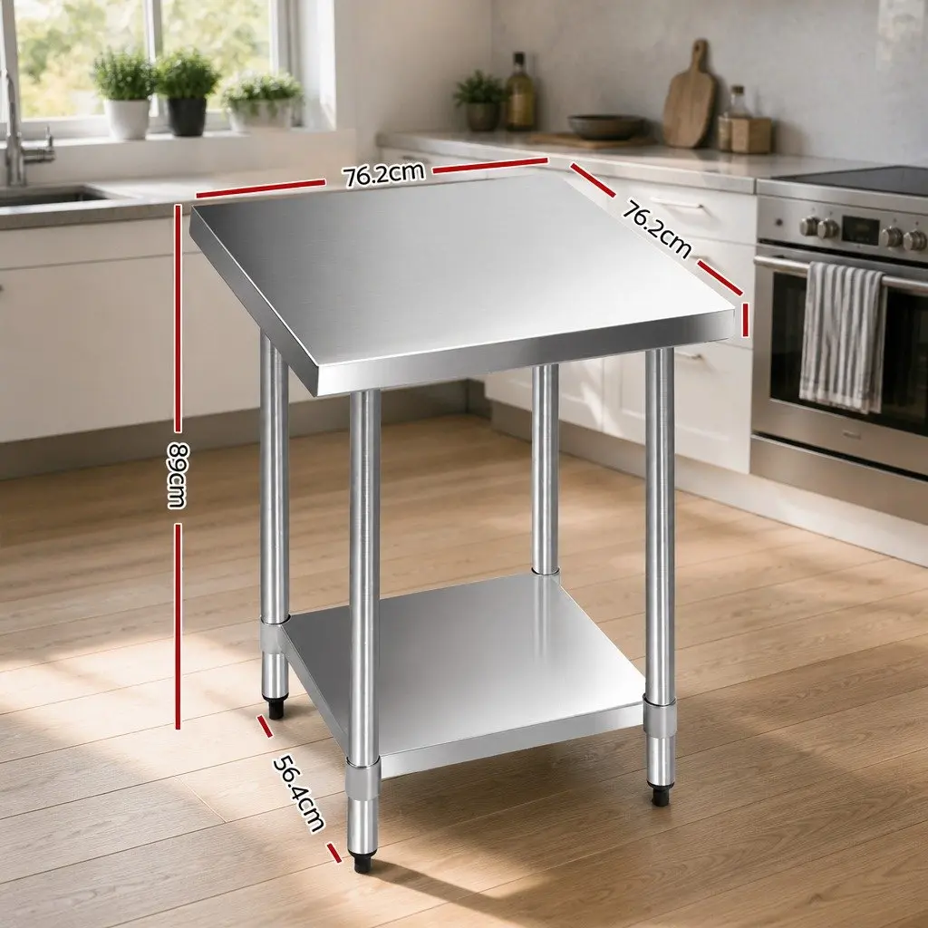Stainless Steel Kitchen Work Table 760x760mm