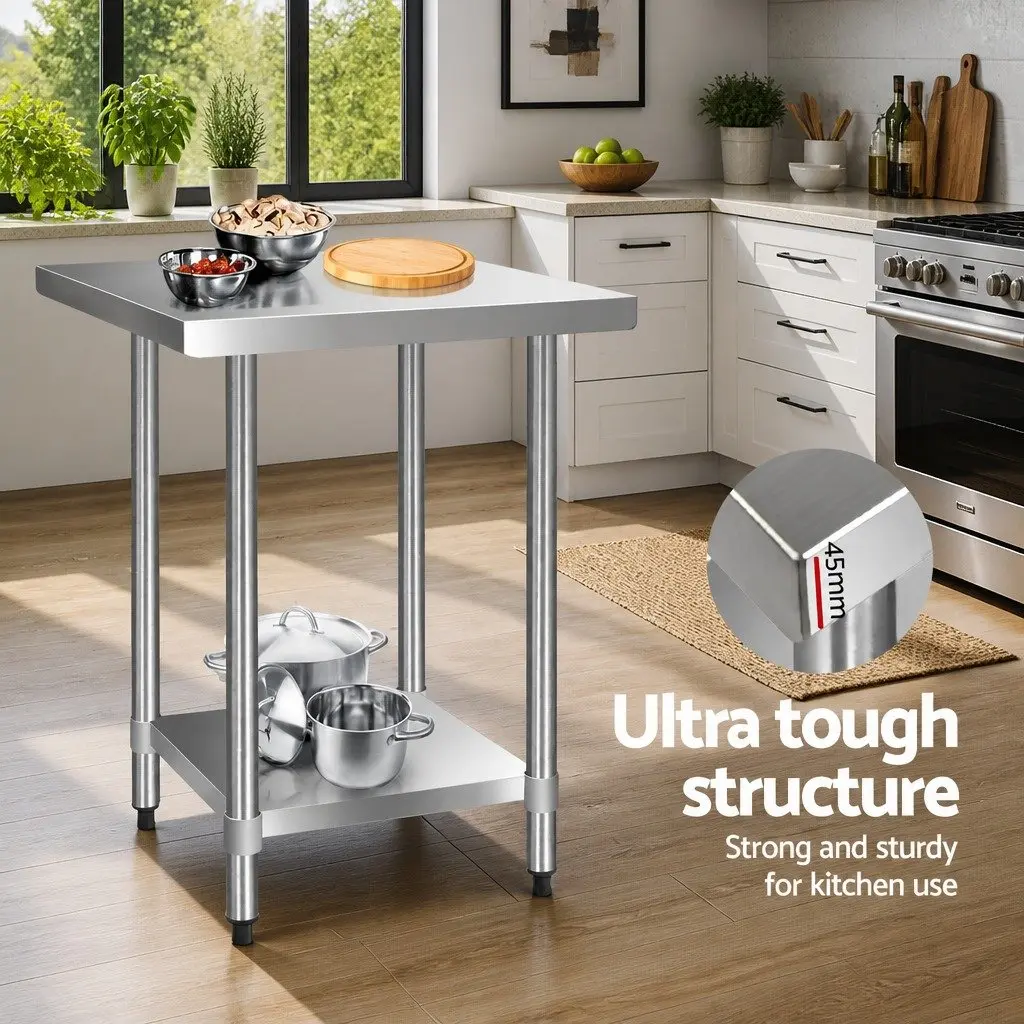 Stainless Steel Kitchen Work Table 760x760mm