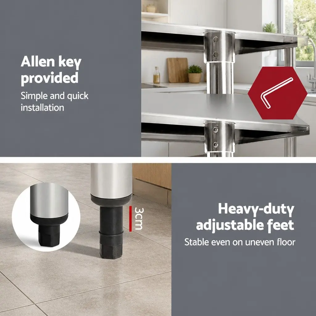 Stainless Steel Kitchen Work Table 760x760mm