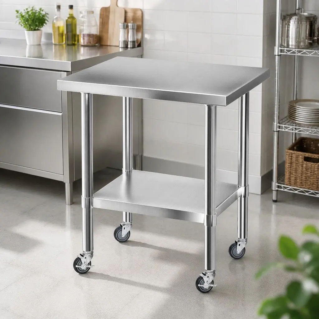 Stainless Steel Kitchen Work Bench 760x610mm