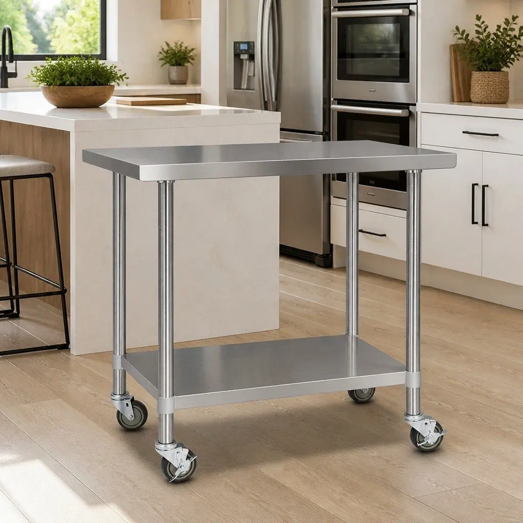 Stainless Steel Kitchen Bench for Home and Office