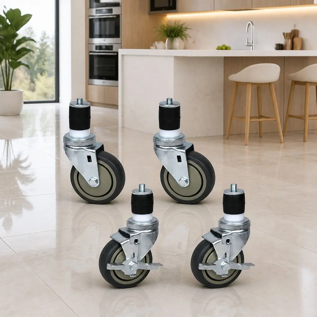 4" Swivel Casters for Home Furniture and Workstations