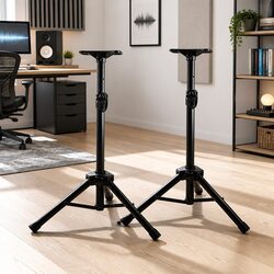 Speaker Stand 65-120cm Adjustable Height Tripod Pair Studio Professional Sound