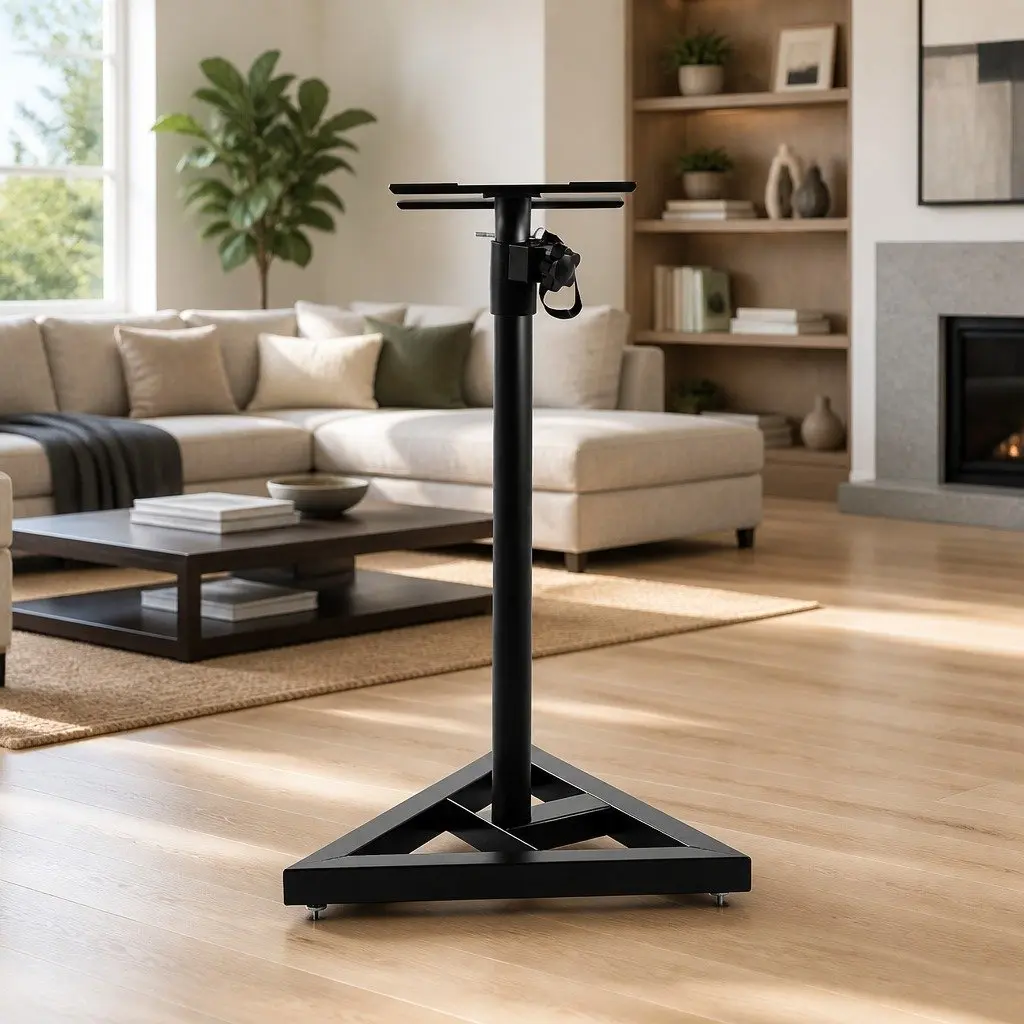 Speaker Stand Steel Adjustable Height 67-120cm Black 2 Piece