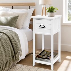 Compact Vintage Bedside Table for Versatile Home Use