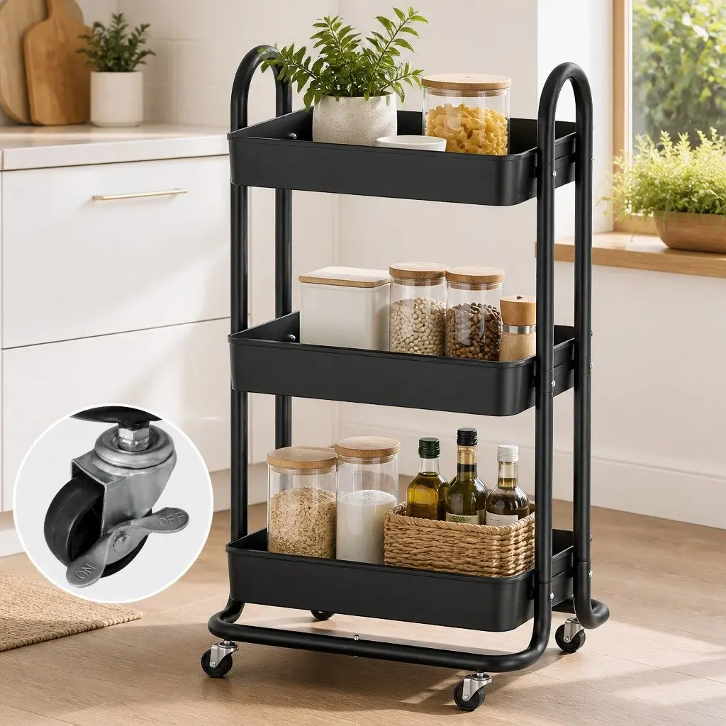 3 Tier Kitchen Cart for Home Use