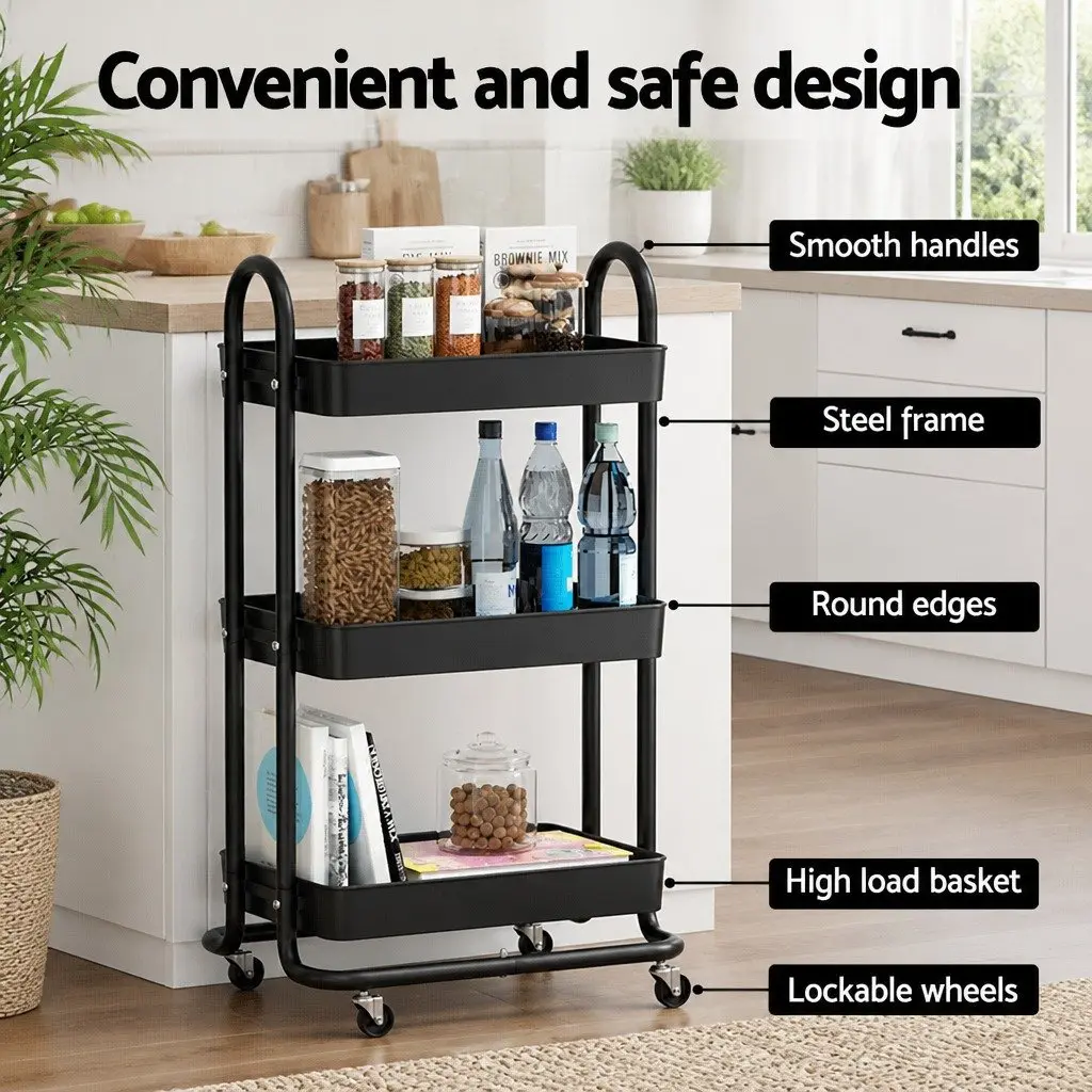 3 Tier Kitchen Cart for Home Use