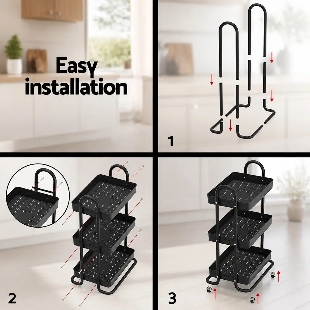 3 Tier Kitchen Cart for Home Use