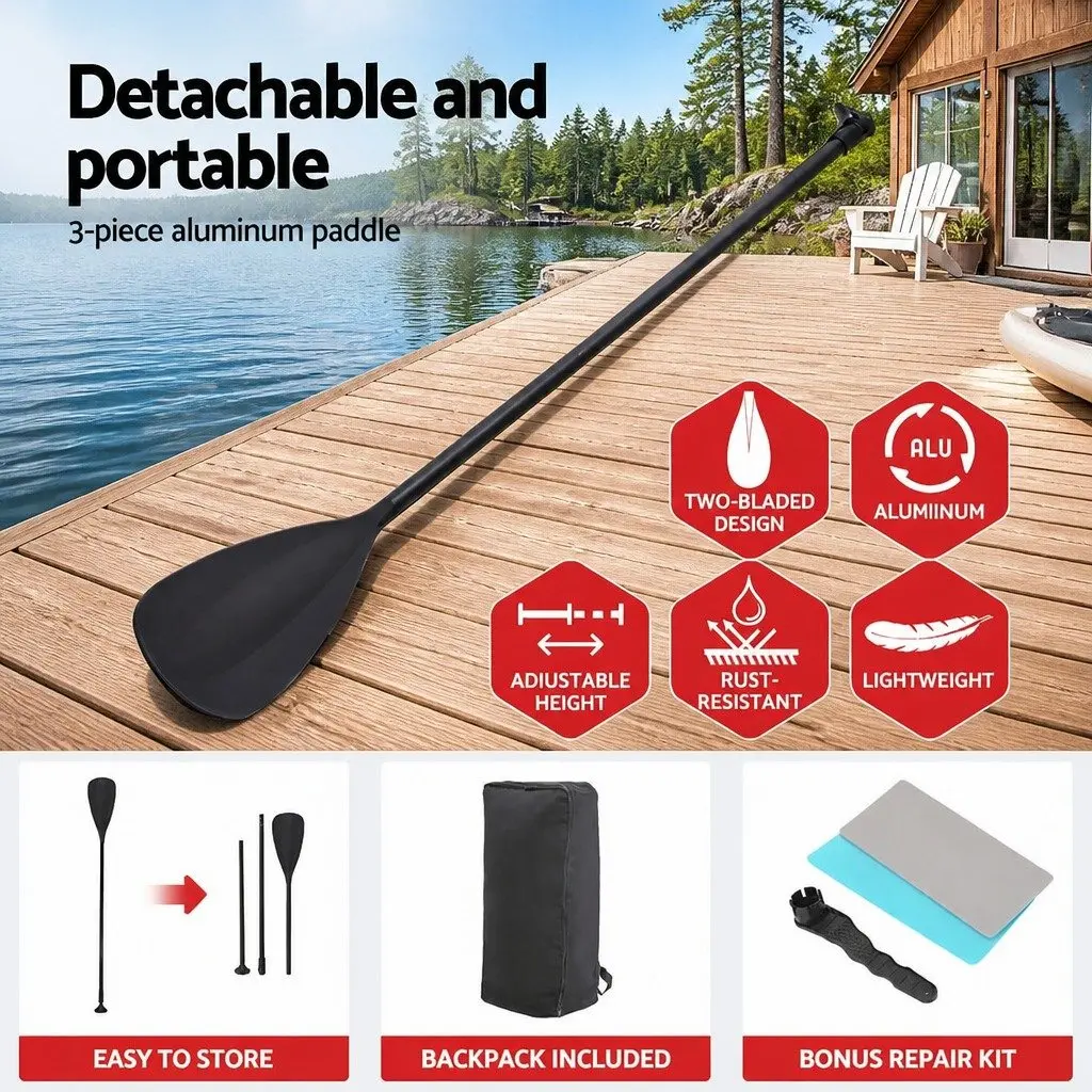 Inflatable Stand Up Paddle Board 10.5ft Drop-Stitch Core Green