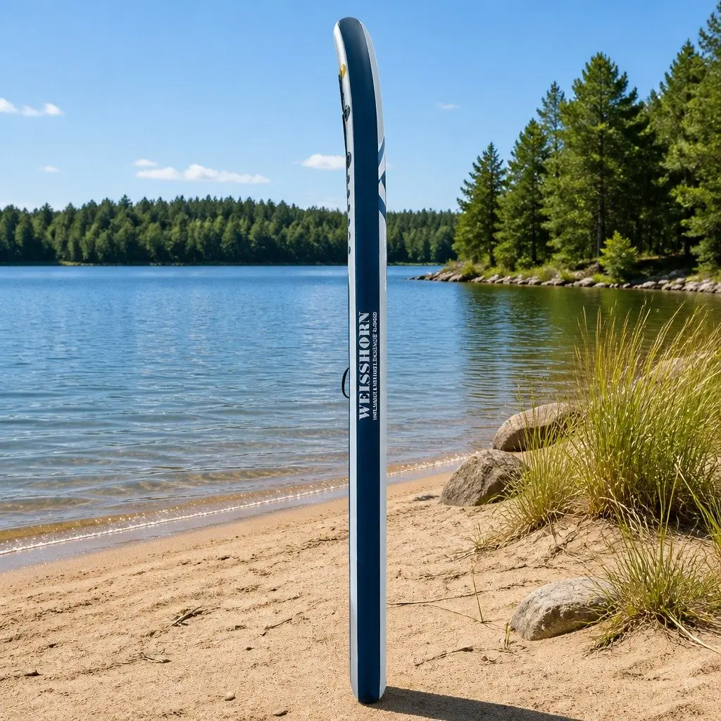 Inflatable Stand Up Paddle Board 10.6ft Drop-Stitch Core Blue and White