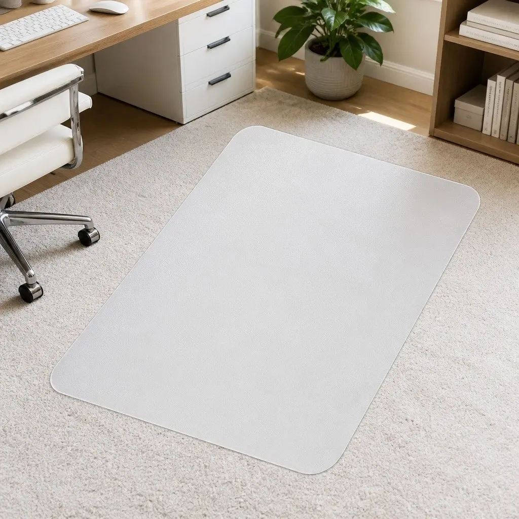 Chair Mat PVC Clear 135cm x 114cm Floor Protection Anti-Scratch