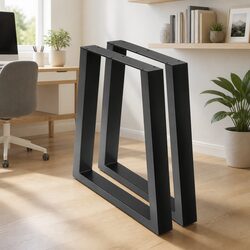 Versatile Metal Table Legs: Trapezoid Shape for Various Furniture