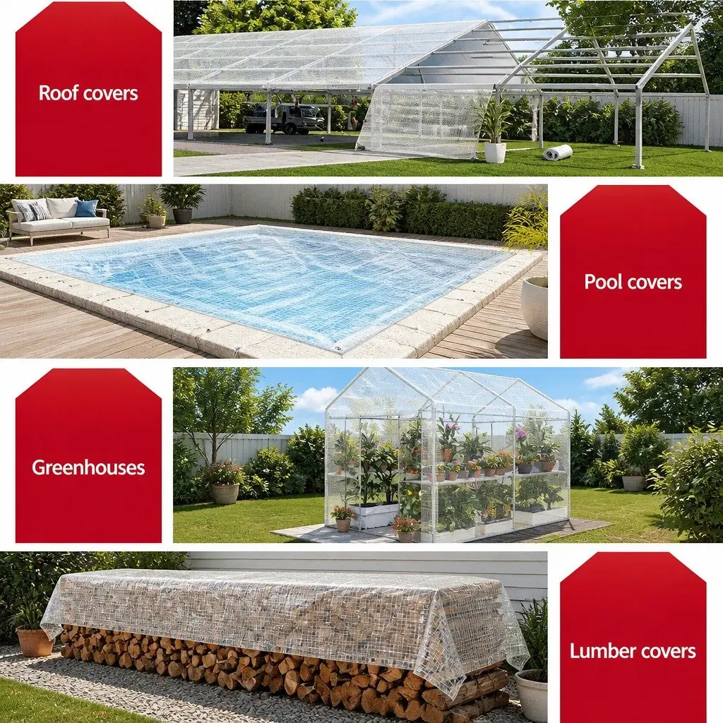 Poly Tarp Heavy Duty 5x10m Waterproof Cover UV Resistant