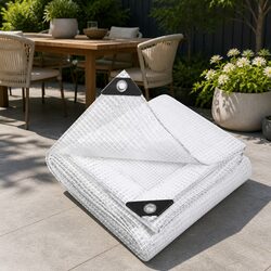 Poly Tarp 2x3m Clear Waterproof Heavy Duty Camping Caravan Cover UV Resistant