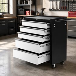 Functional 5 Drawer Steel Tool Box for Every Home