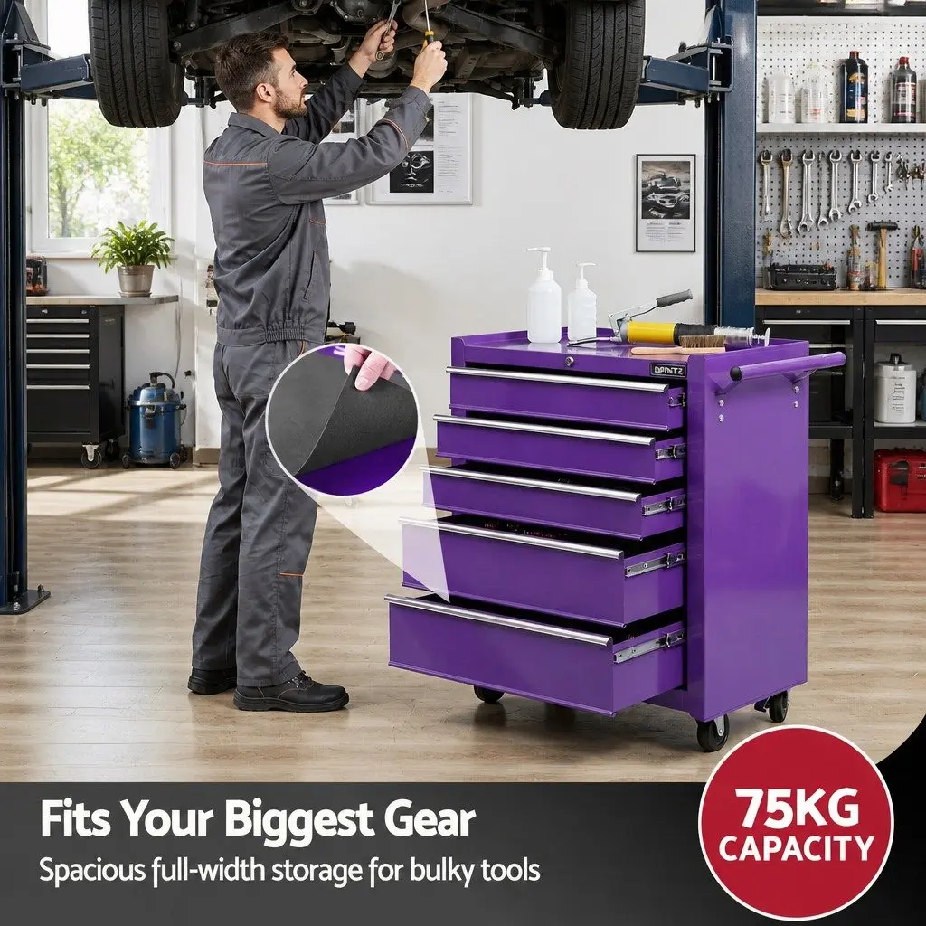 5 Drawer Tool Trolley for Home Workshops