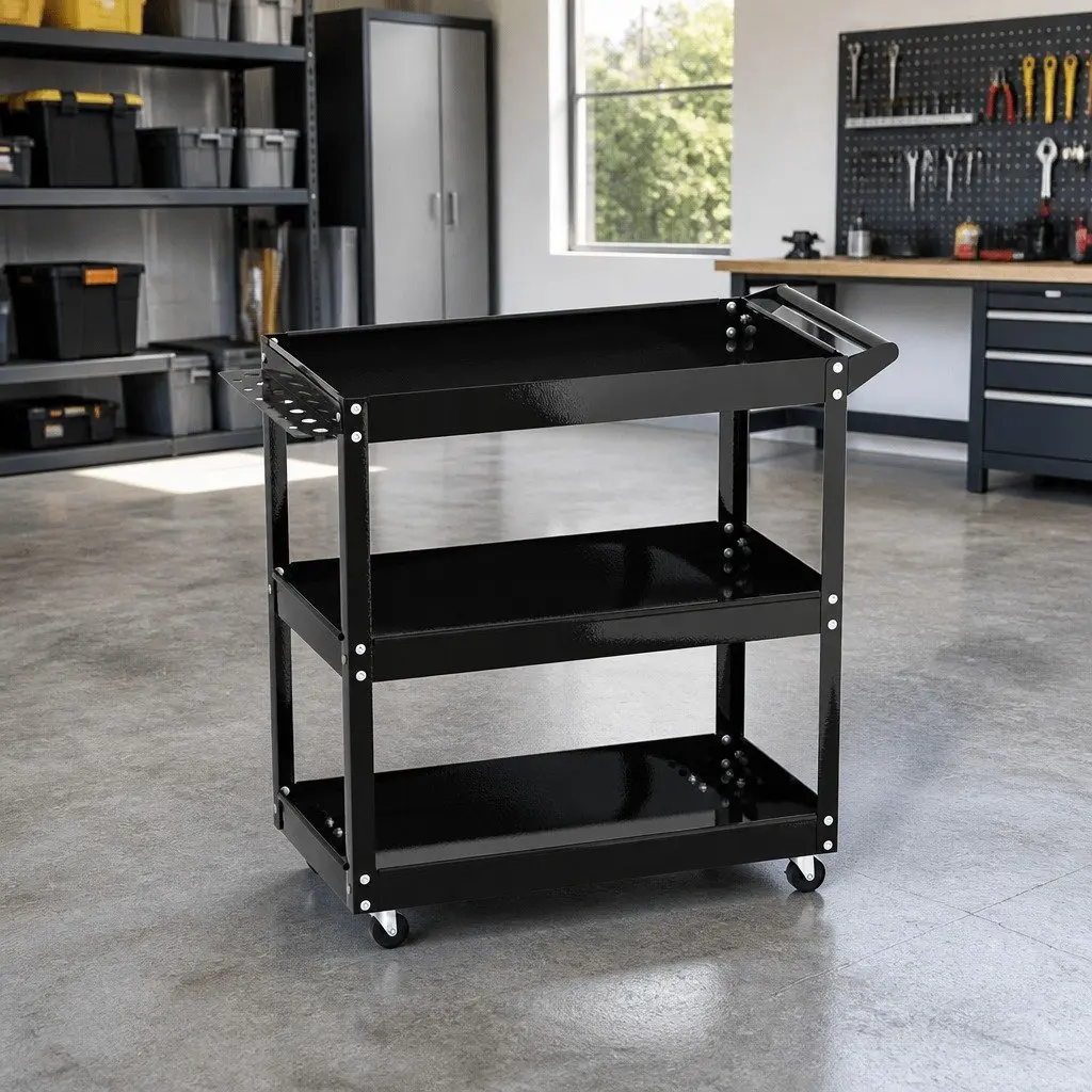 3-Tier Tool Cart for Home & Workshop Use