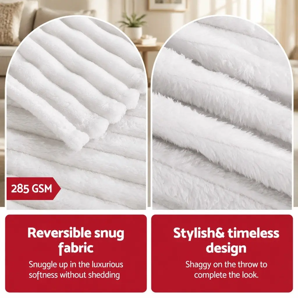 Throw Blanket for Couch and Bed Use
