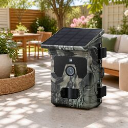 Solar Trail Camera 4K 50MP Wildlife Monitoring PIR Motion Detection Infrared