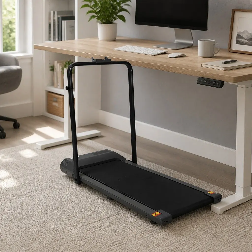 Under Desk Treadmill Portable Foldable Grey 121cm x 50cm