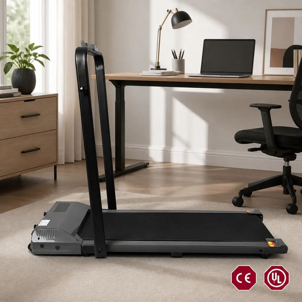 Under Desk Treadmill Portable Foldable Grey 121cm x 50cm