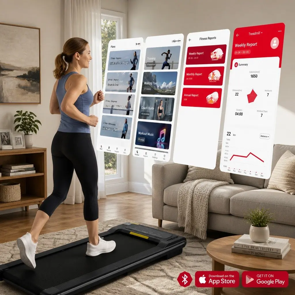 Walking Pad Treadmill 2-in-1 Foldable Home Gym Machine 100 x 38 cm Black