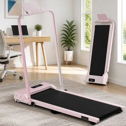 Walking Pad Treadmill 3-in-1 Foldable Under Desk Home Gym 12% Incline 38cm Belt