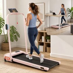 Practical 3-in-1 Treadmill for Home Use - Pink