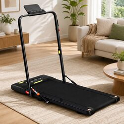 Electric Walking Pad Treadmill Under Desk Foldable Home Gym Fitness 400mm Black