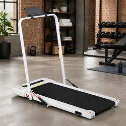 Electric Walking Pad Treadmill Under Desk 400mm Belt Home Gym Fitness White