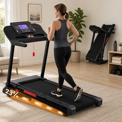Electric Treadmill Auto Incline 16 Programs Home Gym Fitness Exercise Machine